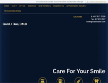 Tablet Screenshot of drdavidblue.com